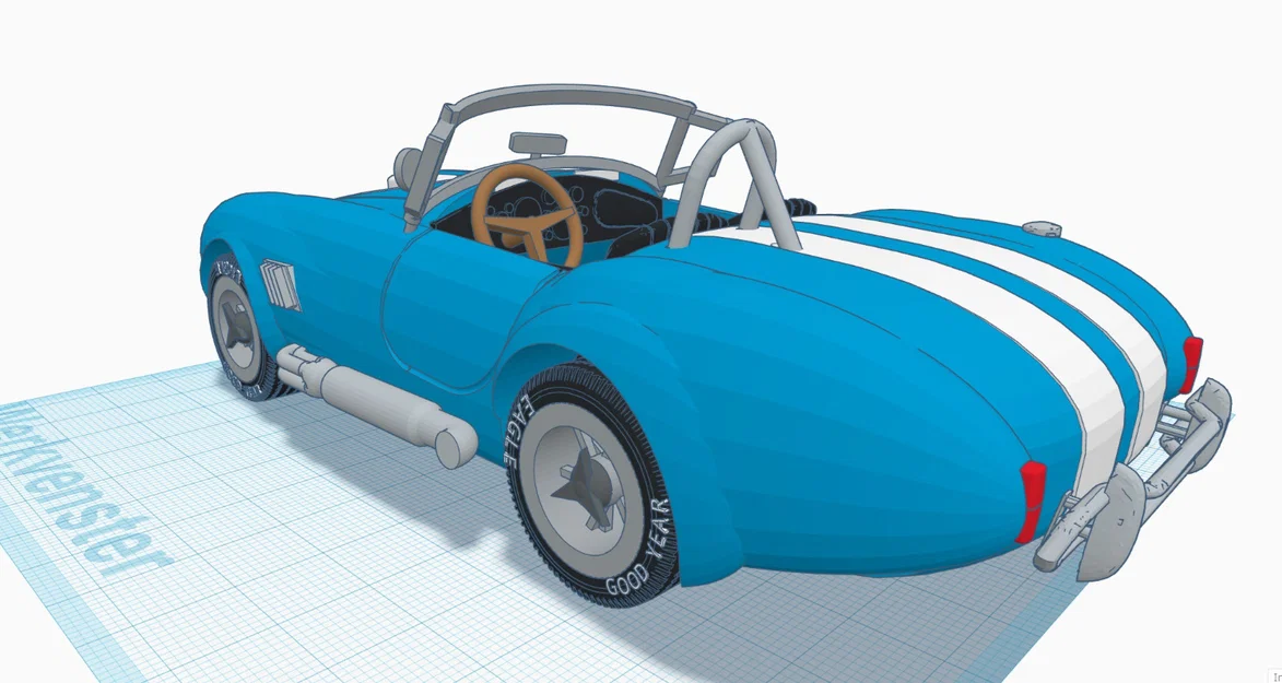 Mô hình in 3D xe cổ điển Shelby Cobra 427 đời 1965 - Image 17