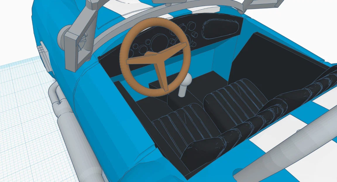Mô hình in 3D xe cổ điển Shelby Cobra 427 đời 1965 - Image 19