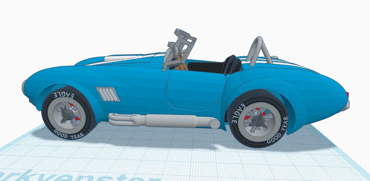 Mô hình in 3D xe cổ điển Shelby Cobra 427 đời 1965 - Image 20