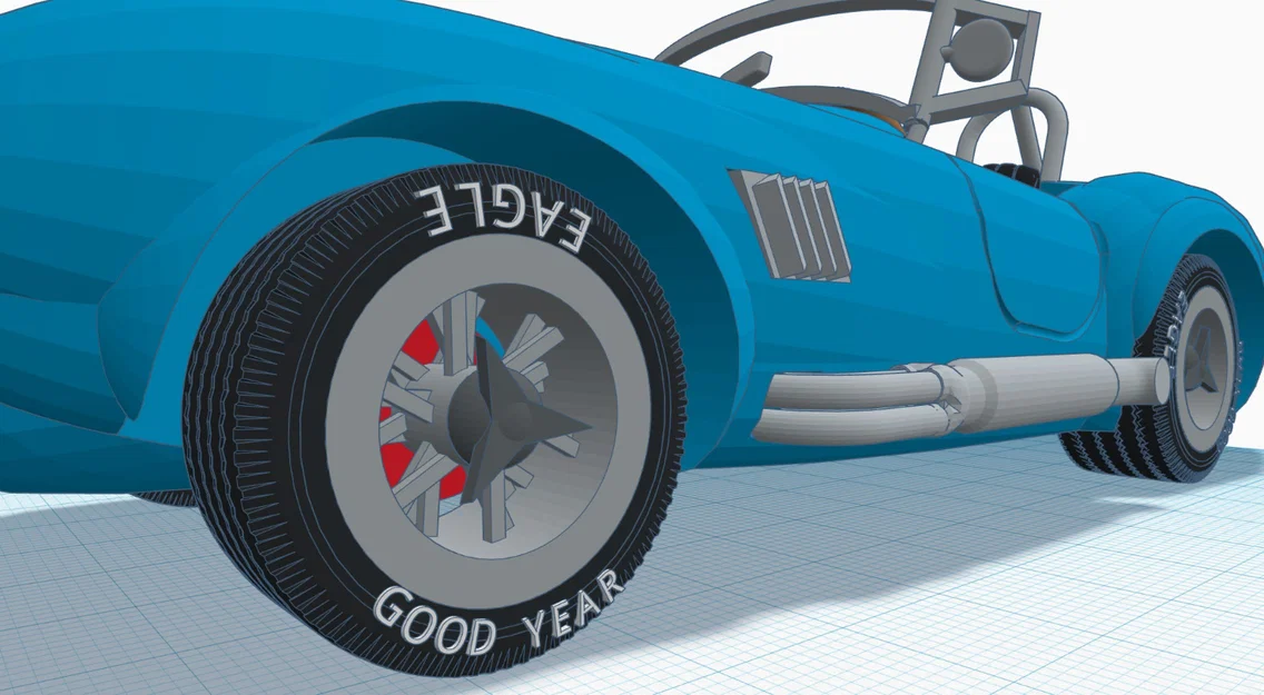 Mô hình in 3D xe cổ điển Shelby Cobra 427 đời 1965 - Image 21