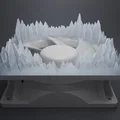 Nắp che quạt 120mm họa tiết tinh thể băng (Ice Crystals) - Thumbnail 4