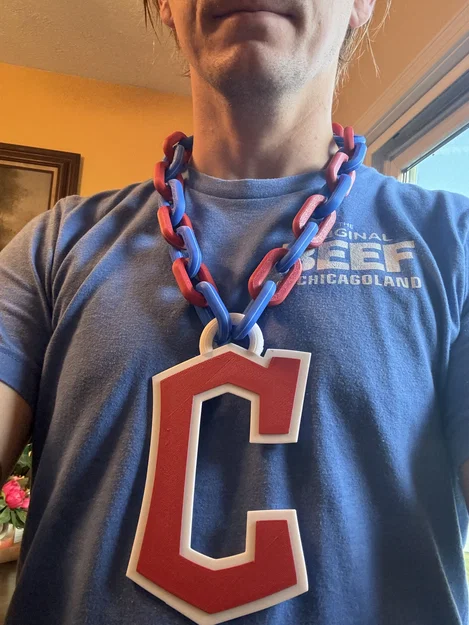 Dây chuyền mặt logo Cleveland Guardians in 3D cực chất - Image 2