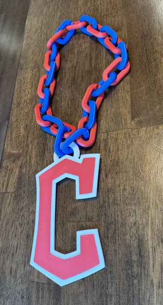 Dây chuyền mặt logo Cleveland Guardians in 3D cực chất - Image 3