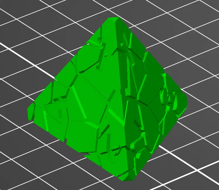 Bộ xúc xắc Cracked D&D (D4-D20) tối ưu cho in 3D - Image 2