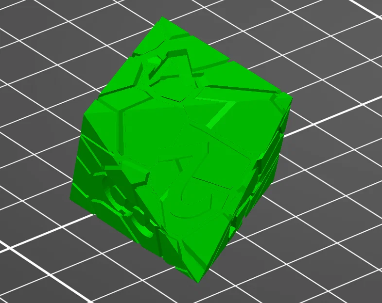 Bộ xúc xắc Cracked D&D (D4-D20) tối ưu cho in 3D - Image 4