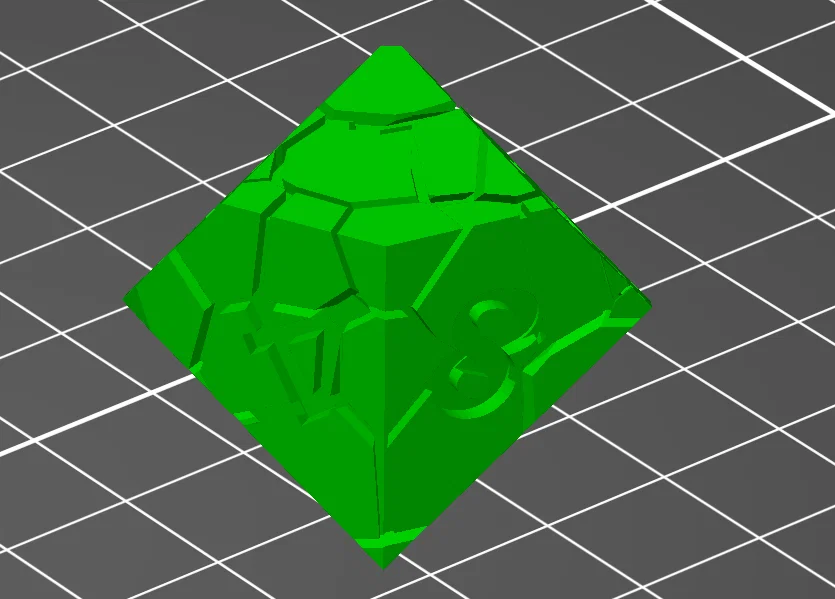 Bộ xúc xắc Cracked D&D (D4-D20) tối ưu cho in 3D - Image 5