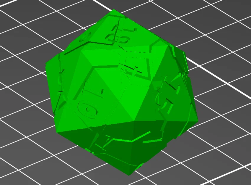 Bộ xúc xắc Cracked D&D (D4-D20) tối ưu cho in 3D - Image 6