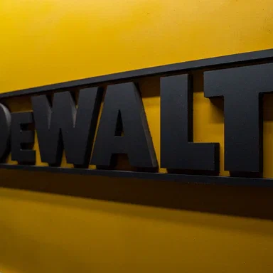Mô hình 3D Logo DeWalt treo tường trang trí cực chất