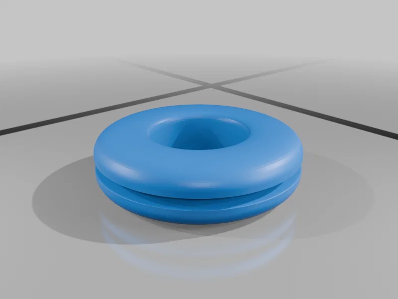 Mô hình cục giảm chấn (dampener) vợt tennis - File in 3D miễn phí - Image 1