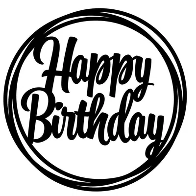 Bảng tên trang trí bánh sinh nhật Happy Birthday in 3D đẹp mắt