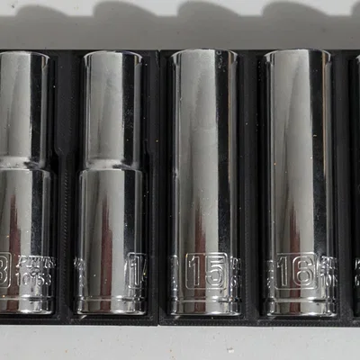 Khay Gridfinity cho bộ đầu tuýp sâu hệ mét Harbor Freight (Metric Deep Socket)