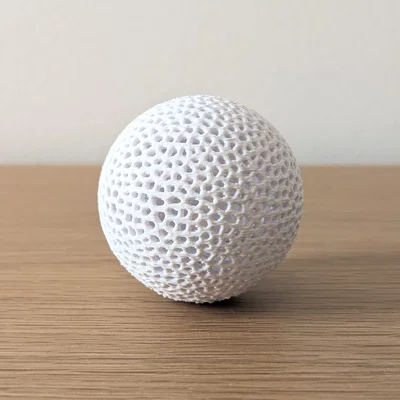Bóng bàn Airless (Airless Ping Pong Ball) in 3D