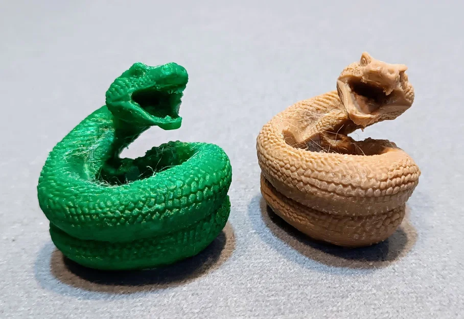 Vòng giữ khăn quàng Hướng đạo sinh hình rắn Kaa (woggle) in 3D - Image 1