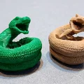 Vòng giữ khăn quàng Hướng đạo sinh hình rắn Kaa (woggle) in 3D - Thumbnail 1