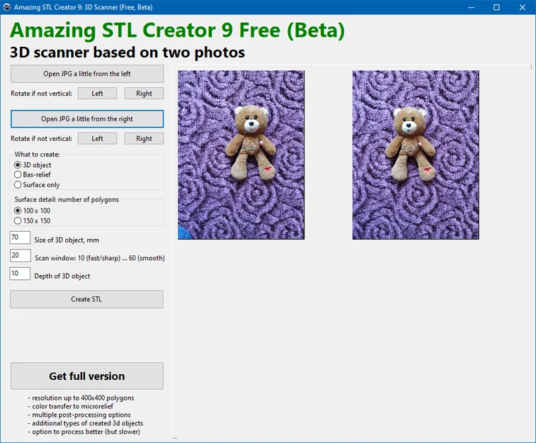 App biến 2 ảnh thành model 3D (Stereo 3D Scanner) - Image 1