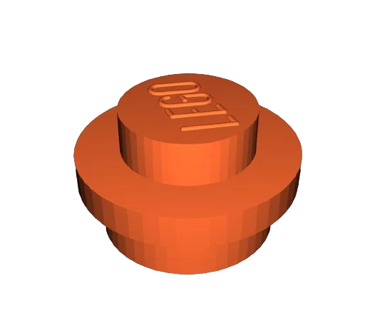 Mô hình gạch LEGO tròn (Round LEGO Brick) in 3D chi tiết - Image 1