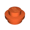 Mô hình gạch LEGO tròn (Round LEGO Brick) in 3D chi tiết - Thumbnail 1