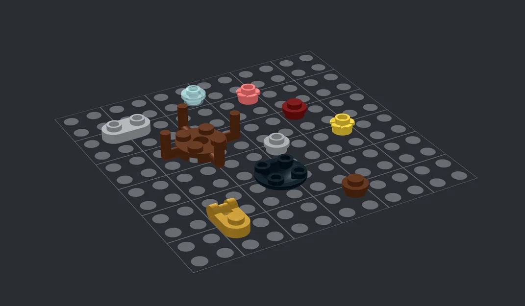 Mô hình gạch LEGO tròn (Round LEGO Brick) in 3D chi tiết - Image 2