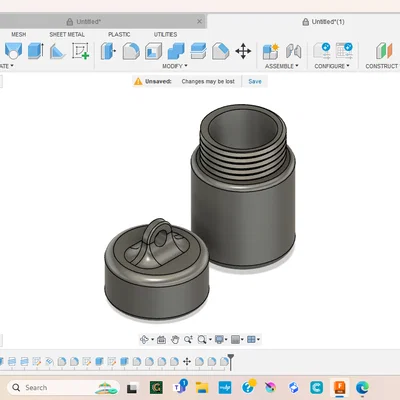 Hộp đựng đi cắm trại có ren (Threaded Camping Container)