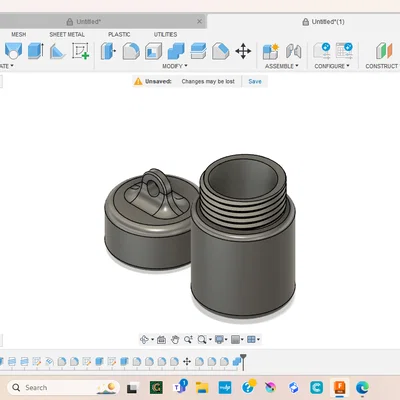Hộp đựng đi cắm trại có ren (Threaded Camping Container)