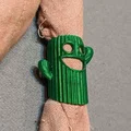 Vòng giữ khăn quàng 3D hình xương rồng Smiling Cactus cho hướng đạo - Thumbnail 3