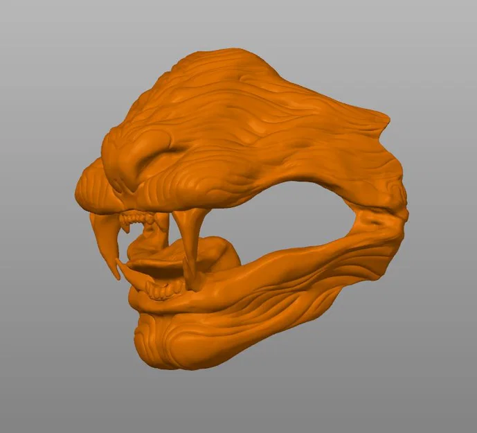 Mô hình mặt nạ hổ (Tiger Mask) 3D đầy ấn tượng - Image 1
