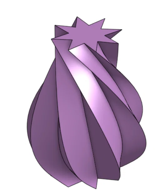 Mẫu lọ hoa trang trí hình xoắn ốc đẹp mắt (Vase Mode) - Image 2