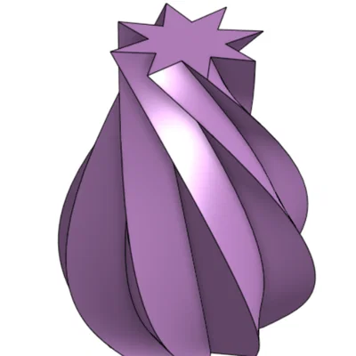 Mẫu lọ hoa trang trí hình xoắn ốc đẹp mắt (Vase Mode)