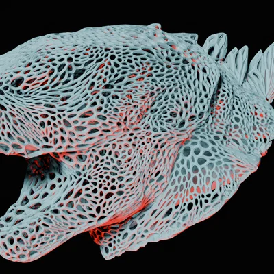 Đầu Godzilla (Voronoi)