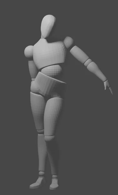 Mô hình búp bê tạo dáng 3D (Posing doll) hỗ trợ luyện vẽ chuyên nghiệp - Image 1