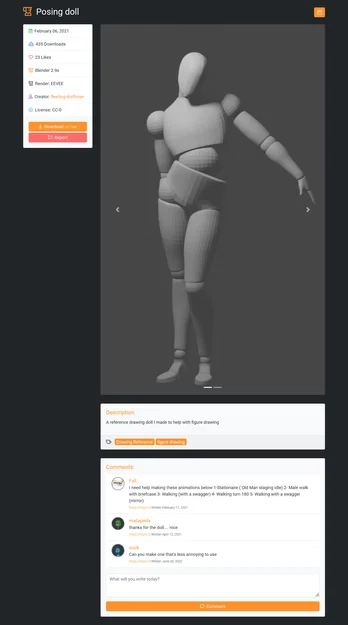 Mô hình búp bê tạo dáng 3D (Posing doll) hỗ trợ luyện vẽ chuyên nghiệp - Image 3