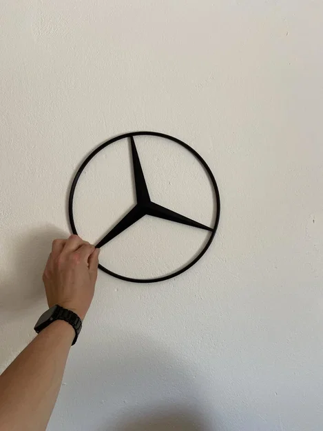 Mô hình logo Mercedes treo tường trang trí cực đẹp cho gara - Image 1