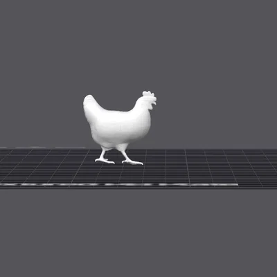 Mô hình chú gà mini đáng yêu cho góc làm việc - File in 3D STL