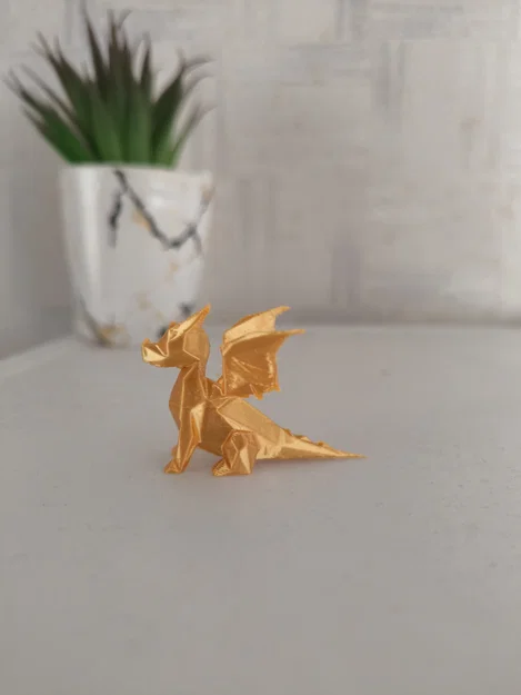 Mô hình rồng nhỏ Lowpoly dễ thương để bàn cực chất - Image 1