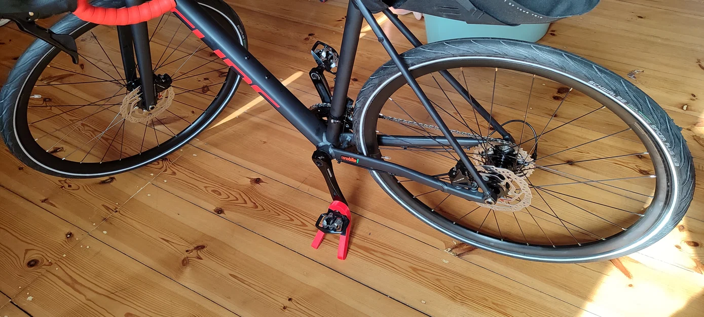 Stand dựng xe đạp (nghiêng theo pedal) – parametric - Image 4