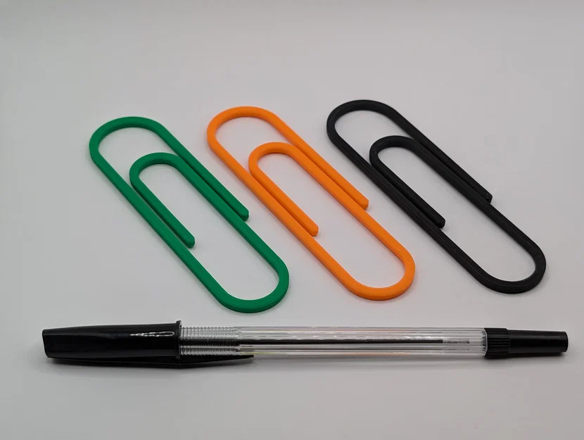 Kẹp giấy khổng lồ 3D (Giant Paperclip) - Phụ kiện độc đáo - Image 1