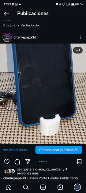 Móc Khóa Kiêm Giá Đỡ Điện Thoại 3D (Llavero Porta Celular) Tiện Lợi - Image 1