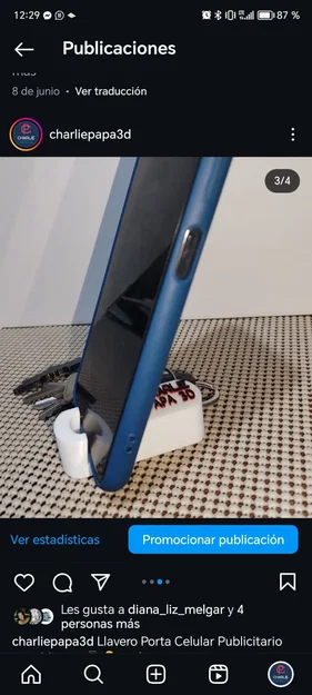 Móc Khóa Kiêm Giá Đỡ Điện Thoại 3D (Llavero Porta Celular) Tiện Lợi - Image 3