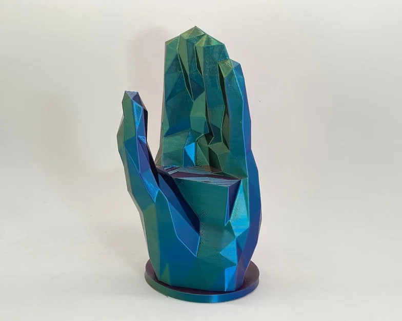 Giá Đỡ Điện Thoại & Controller Bàn Tay Low Poly – In Không Cần Support - Image 2