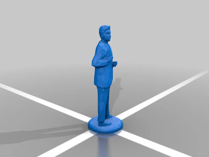 Mô hình Rick Astley phong cách Low Poly - Đồ trang trí in 3D độc đáo - Image 2