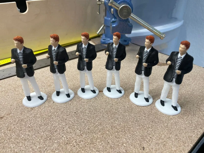 Mô hình Rick Astley phong cách Low Poly - Đồ trang trí in 3D độc đáo - Image 3
