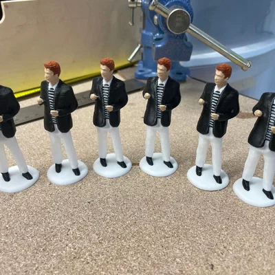 Mô hình Rick Astley phong cách Low Poly - Đồ trang trí in 3D độc đáo