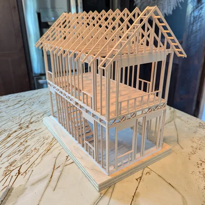 Nhà Khung Đang Thi Công Tỉ Lệ 1:25