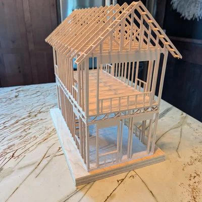 Nhà Khung Đang Thi Công Tỉ Lệ 1:25