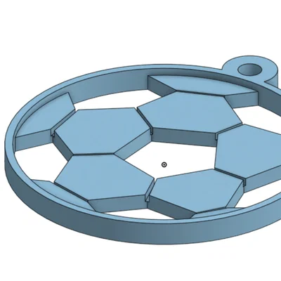Móc khóa hình quả bóng đá ấn tượng - Phụ kiện 3D cho tín đồ thể thao