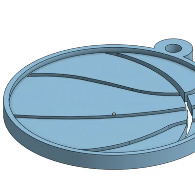 Móc khóa bóng rổ in 3D - Phụ kiện cá tính cho fan thể thao