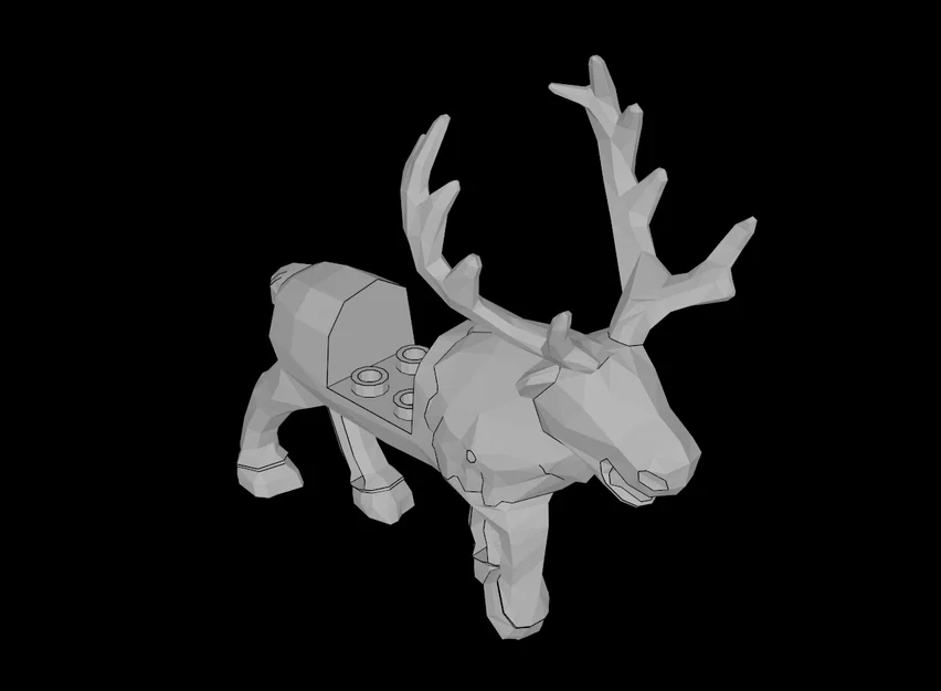 Mô hình hươu 3D tương thích lắp ráp Lego đầy sáng tạo - Image 1