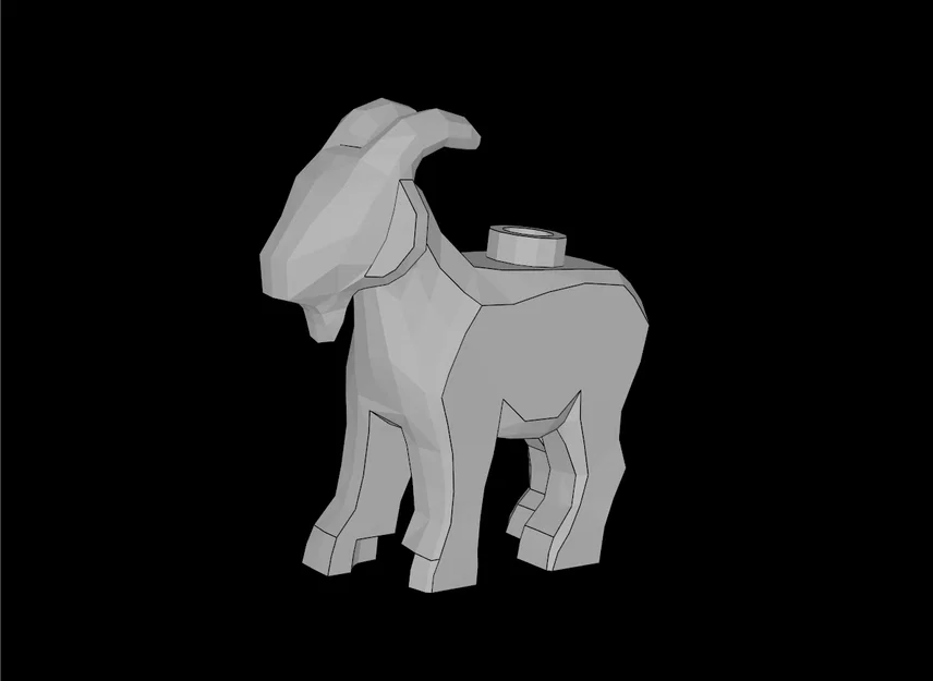 Mô hình chú dê tương thích Lego (95341.dat) tự in 3D cực chuẩn - Image 1