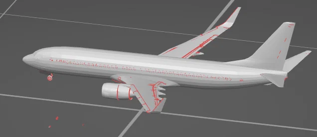 Mô hình máy bay Boeing 737 in 3D đẹp mắt - File STL chất lượng - Image 1