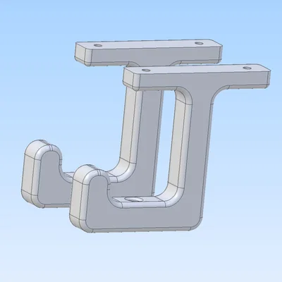 Bộ móc treo xe đạp gắn tường và trần nhà bằng in 3D cực kỳ chắc chắn